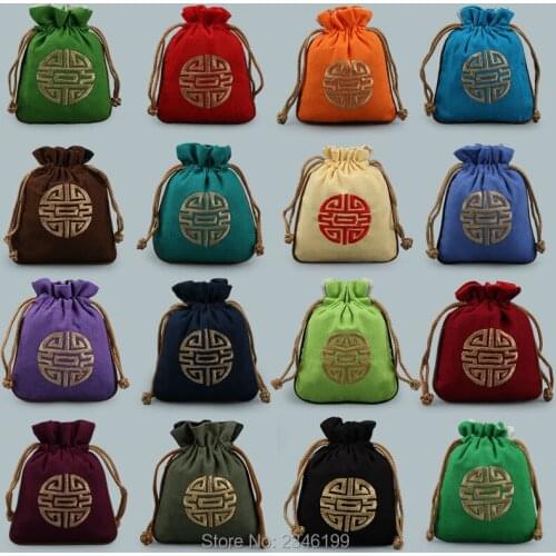 20pcs 11.5x14cm High Quality Velvet Gift Bags With Printing Double Layers With Lining Drawstring Pouches Packaging Bags