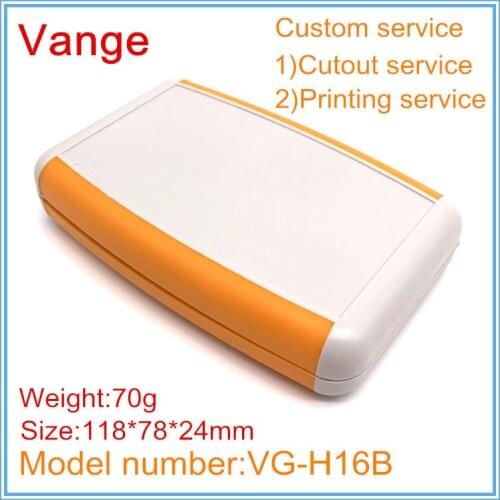 5pcs/lot mold making extrusion IP54 ABS plastic enclosure cases diy with battery cover for electronic product 118*78*24mm