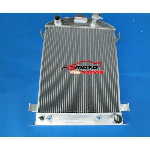 62mm 3 Row All Aluminum Radiator For 1932 Ford HI-BOY Grill Shells Chevy Engine
