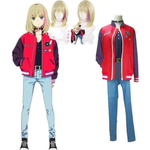 Anime WONDER EGG PRIORITY Kawai Rika Cosplay Costume Custom size