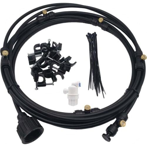 Free Shipping nebulizador Garden water spray Misting Cooling sprayer System kit for Greenhouse flowers plant Waterring nebulizer