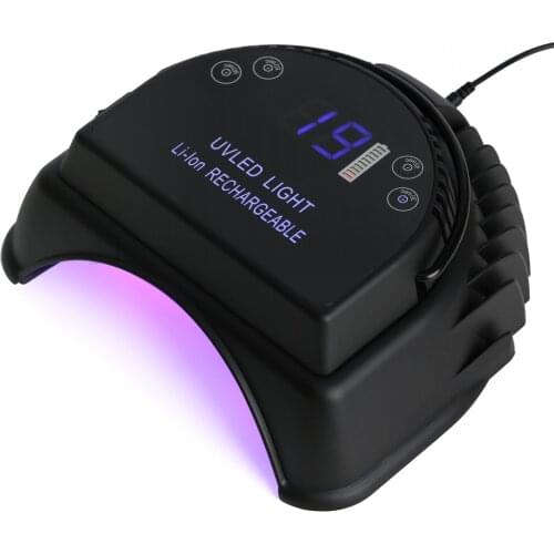 Cappucci 64W Wireless LED Lamp Nail With Li-Ion Rechargeable Battery Nail Dryer with Automatic Induction timer Nail tools