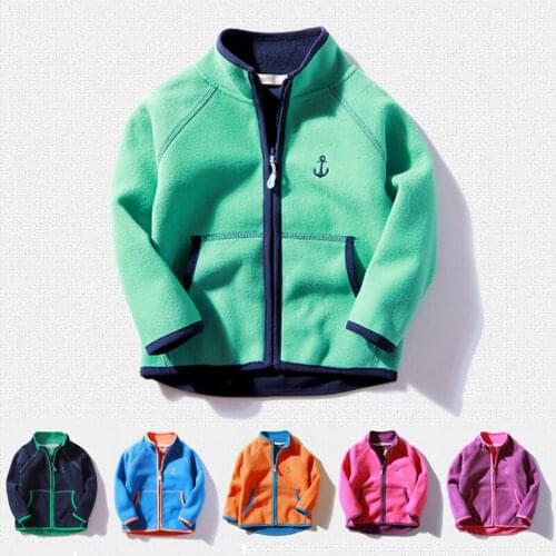 Boy girl fleece jacket coat 2020 spring autumn kids jackets and coats baby boys girls coral velvet outerwear children clothes