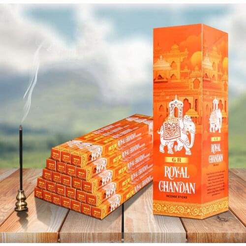 India Incense Stick Sandalwood Fragrance Incense Chandan BIg Box India Imported Aromatic Yoga Smell Meditation Incense Indoor
