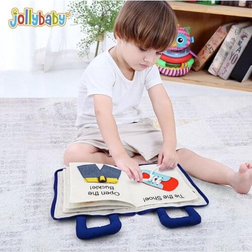 Montessori Toys for Kids 1 Year Old Baby Books Learning Education 3D Quiet Fabric Activity Story Book for Toddlers 2 Years Gifts