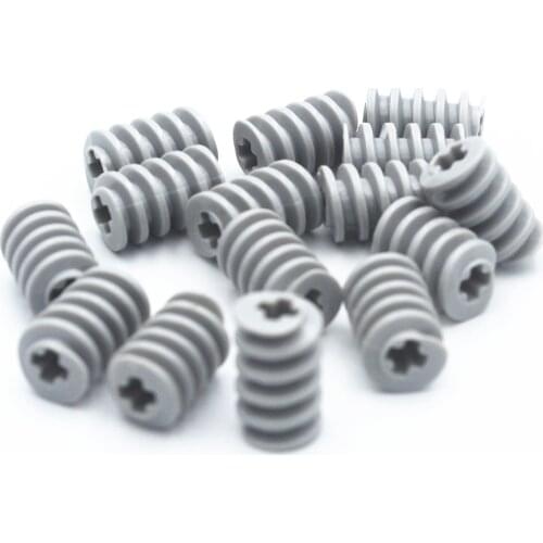 MOC Building Blocks Technical Parts 15pcs Technical WORM GEAR,2 MODULE,FOR GEAR WHEEL compatible with lego for Kids Boys Toy