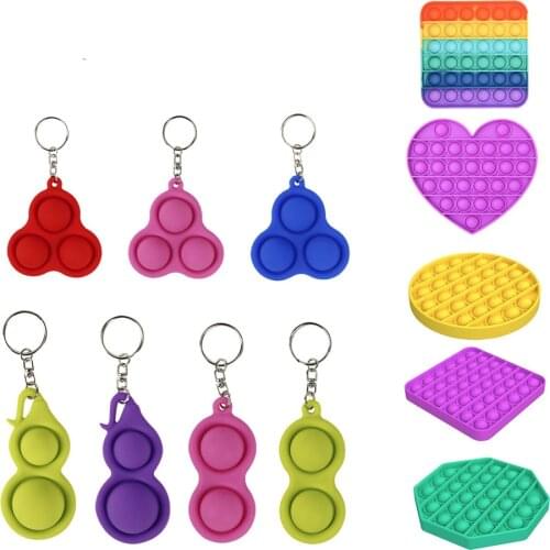 Small Mini Fidget Simple Dimple Toy Stress Relief Hand Finger Fidget Fat Brain Toys For Kids Educational Autism Special Need Toy