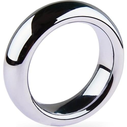 10 Size Metal Stainless Steel Penis Rings Cock Ring Erection Rings Scrotum Bind Delay Ejaculation Penis Trainer SexToys For Men