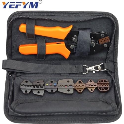 Terminal crimping tool pliers SN series combination set, exquisite yellow handle electrician mini tool pliers, kit package