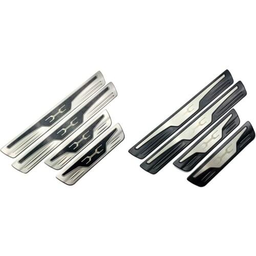 4Pcs Stainless Steel Door Sill Scuff Plate Pedal Threshold Trim Cover for Toyota Harrier Venza 2020