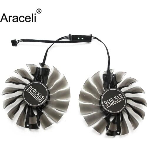 2pcs/set 95mm GAA8S2H GTX 1070 Alternative GPU VGA Cooler Fan For MAXSUN Palit GTX1070 Grahics Card VGA Replacement