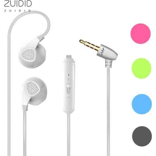 5 Colors Wired In-Ear Earphone With Mic 3.5mm Connector Superb Sound Lightweight Headphone