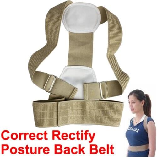 Adjustable Rectify Back Posture Corrector Brace Humpbacked Prevent Back Shoulder Support Belt Posture Correction Therapy Belt