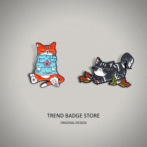 Orange Cat Wearing Blue Sweater Closed Eyes Grey Cat Large Stretch Cartoon Lovely Lazy Cat Chestchest