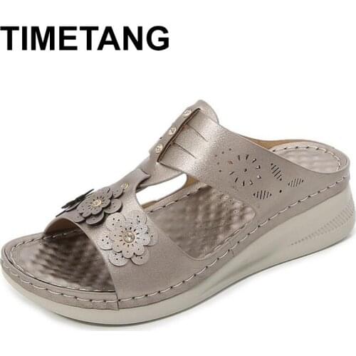 TIMETANGWomen Sandals 2021Summer Shoes Woman Heels Sandals Wedges Casual Gladiator Sandalen Dames Sandalias De Verano Para Mujer