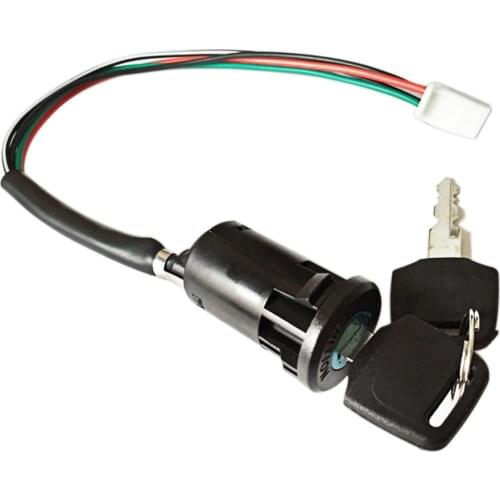 Universal Motorbike Ignition Switch Key with Wire for ATV Moto Accessories Motorbike Start Switch Door Locks