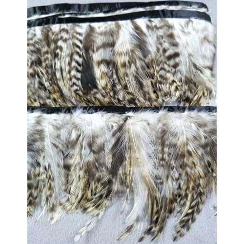 High quality wholesale Quality 1 yards natural eagle velvet feathers Ribbon decorative 5-6inch/12-15cm Width decoration diy