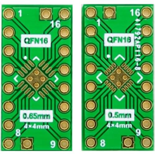 0.5mm\0.65mm QFN16 to DIP16 pin Adapter IC socket experiment board PCB converter