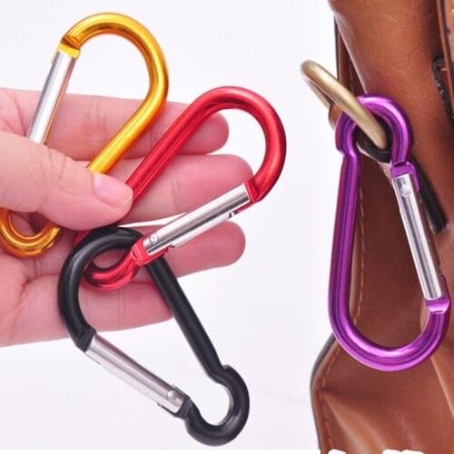 1PCS Aluminum alloy mountaineering buckle outdoor camping key spring hook buckle travel kettle suite mountaineering accessories