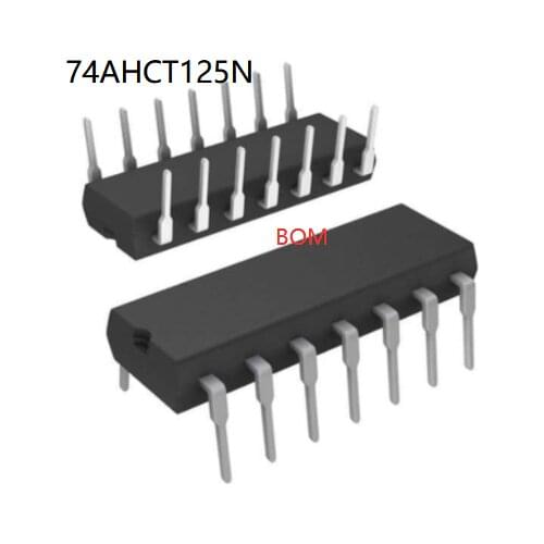 10pcs/lot SN74AHCT125N 74AHCT125N 74AHCT125 DIP14 IC In Stock