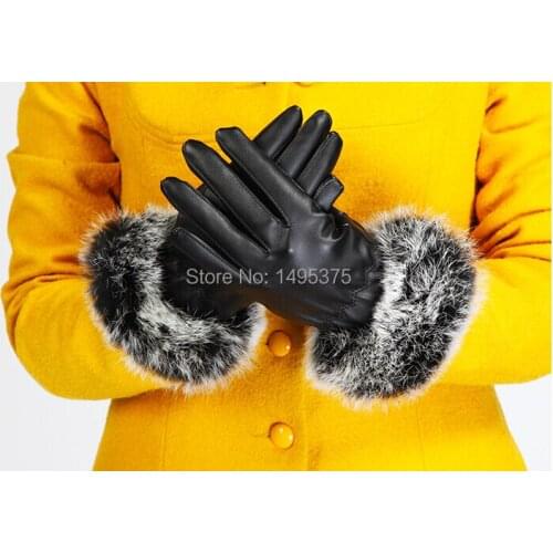 100pair/lot women Touch leather Gloves,Screen Touch Gloves For Iphone Ipad Mobile,PU Touch Screen Leather Gloves