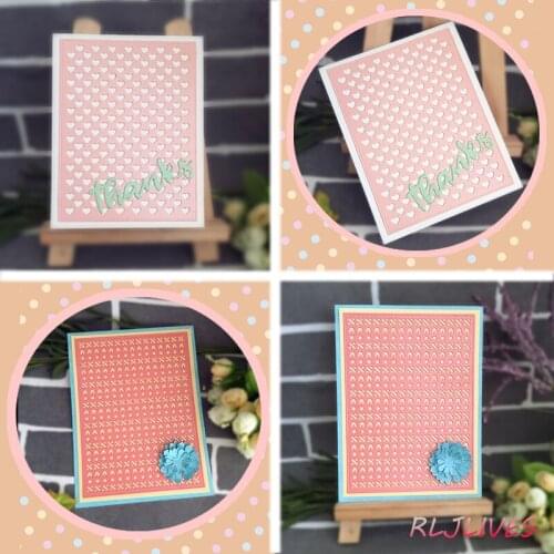 2 Styles Background Metal Cutting Dies Stencils for DIY Scrapbooking Stamp/photo album Decorative Embossing DIY Paper Cards