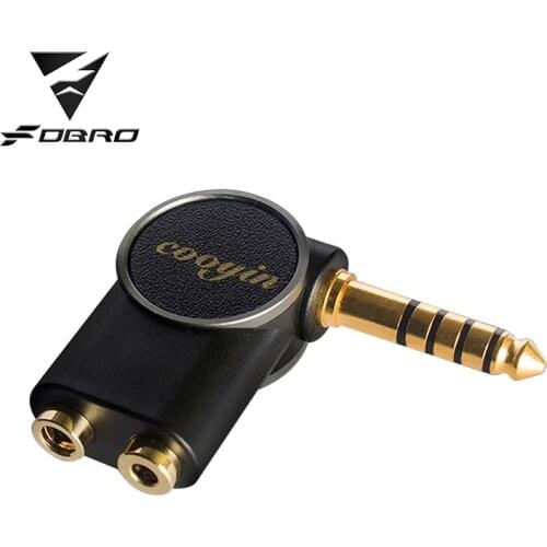 FDBRO New Audio 4.4mm balanced Adapter Male to 2.5mm 3.5mm Balanced Female Plug 24k Gold Plated L Connector Free Shipping