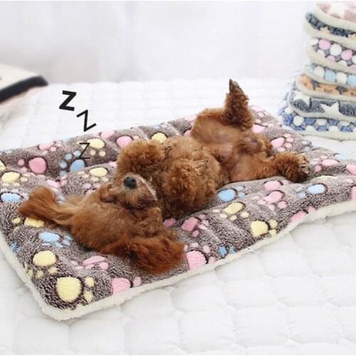 Hot for little Dog Cat Puppy Pet Plush Blanket Mat Warm Sleeping Soft Bed Blankets Supplies