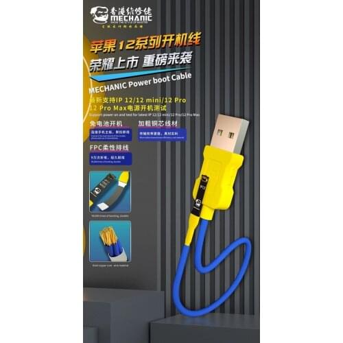 Mechanic iBoot Box Boot Line For iPhone 11/11Pro/12mini/12 Pro Max Test line Phone Service DC Power Supply Current Testing Cable