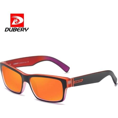 DUBERY Polarized Sunglasses Men Brand Design Driver Shades Male Vintage Sun Glasses For Men Spuare Mirror Summer UV400 Oculos