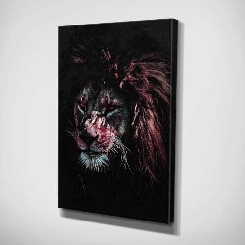 HD Prints Wall Art Lion Canvas Painting Home Decoration 1 Panel Wild Animal Pictures Modular Poster For Living Room Framework