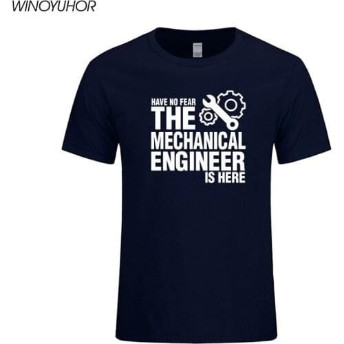 Have No Fear The Mechanical Engineer Is Here T Shirt Novelty Funny T-shirt Mens Clothing Short Sleeve Tops Camisetas Masculina