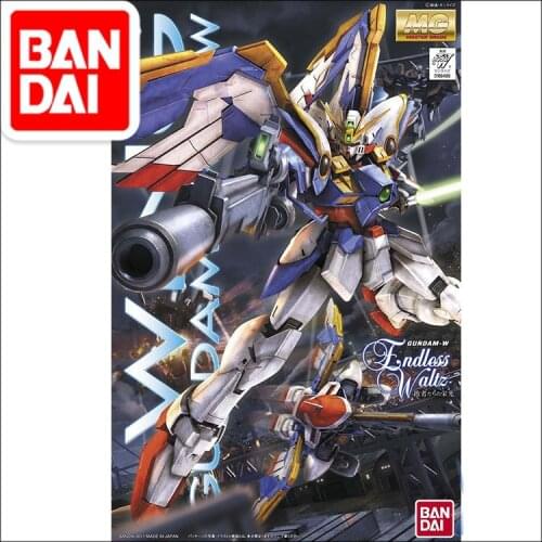Original Gundam MG 1/100 Model XXXG-01W Wing Gundam Ka.Ver ZERO EW Mobile Suit Kids Toys