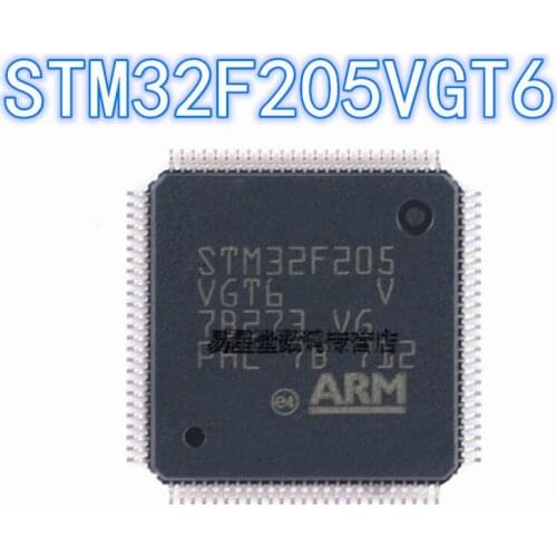 1PCS 100% new original authentic STM32F205VGT6 QFP-100 32F205VGT6 QFP100 32-bit microcontroller chip