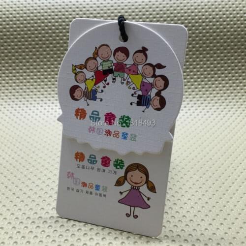 Custom textured cardboard tags/ custom shape cutting tags/clothing kraft paper hang tag/garment tags printing