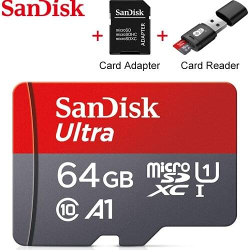 Sandisk carte sd Tarjeta SD 16GB 32GB 64GB 128GB memory card Class 10 micro sd 256gb cartao de A1 memoria with retail package