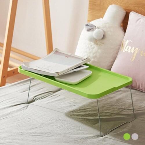 Folding Laptop Table Portable Breakfast Serving Bed Tray Students Dormitory Reading Studying Desk For Adults Students Kids