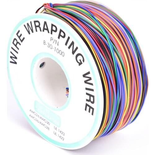 30AWG Mixed Color Jump Wire Tinned Copper PVC Insulation Single Strand Wire Dropshipping