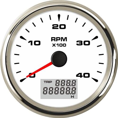 1pc New Style 0-4000RPM Instrument Panel Tachometer Gauge 85mm Waterproof Rev Counter with 8 Kinds Backlight Color for Car Boat