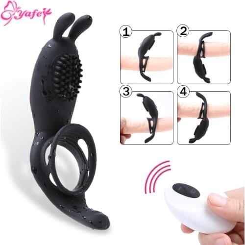 Penis Vibrator TIme Delay Penis Massager Delay Ejaculation Vibrating Cockring Penis Stimulator Erotic Sex Toys for Men Couples