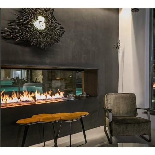 Inno-Fire 72 inch fireplace insert with remote control bio ethanol fire