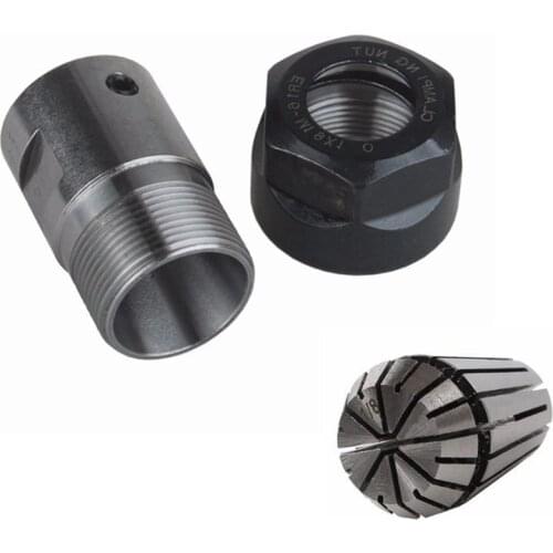 1Pcs C20 Er16 32L 8Mm Spindle Motor Clamp Rod + 1Pcs Er16-1/8(3.175)Mm Collet