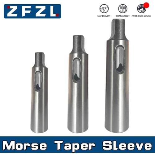 1pc Reducer sleeve MT1 MT2 MT3 flat tail Morse Taper Adapter sleeve tapered shank milling lathe reducer sleeve