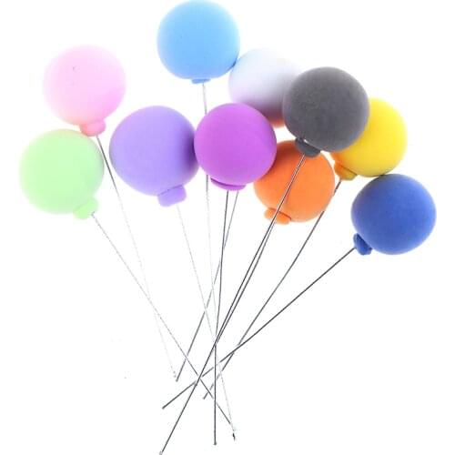 10Pcs/set 1/12 Scale Dollhouse Miniature Colorful Balloons Model Decor Toy Miniature Colorful Balloon Doll House Decoration Toy