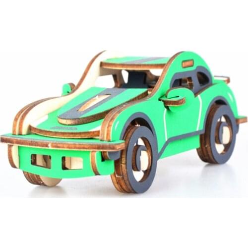3D Puzzle DIY Creative 3D Hurricane Racing Wooden Model Building Kit Toy Hobby Gift for Kids Adult P65