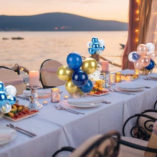 5 Inch Ribbon Confetti Balloon Cake Topper Cloud Shape Metal Balloons For Birthday Baby Shower Wedding Party Decor Home Supplies