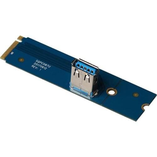 5PCS/LOT NGFF M.2 turn PCI-E X16 Slot Adapter Card for BTC ETH LTC Bitcoin Mining Graphics Card/Riser Card VGA Extension Line