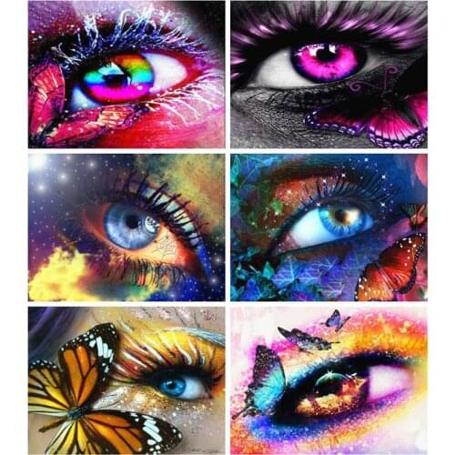 Diamond Painting Eye Full Drill Square 5D Diy Embroidery Sale Home Decor Rhinestones Cross Stitch Kits