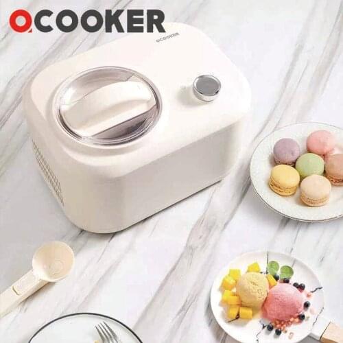 2021 OCOOKER Home Ice Cream Machine DIY Kitchen Fully Automatic And Rapid Cooling Fruit Ice Cream Maker 1000ml Large Capacity