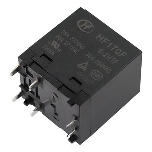 HOT NEW 6V relay HF170F-6-2HTF HF170F 6 2HTF HF170F62HTF Solar photovoltaic power generation inverter 6VDC DC6V 6V 35A 6PIN